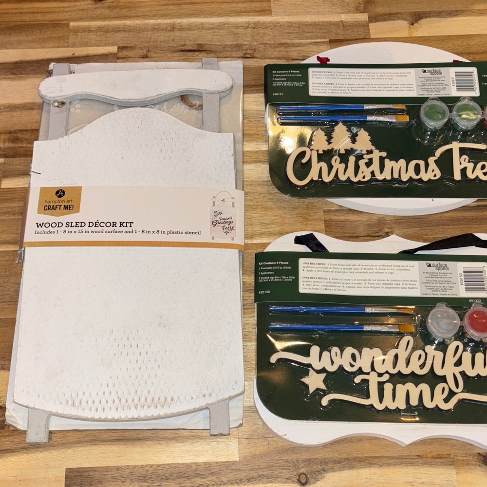 3 Sets of Christmas Crafts